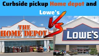 Online order and curbside pickup experience home depot vs lowes lockdown period 2021 [upl. by Savinirs943]