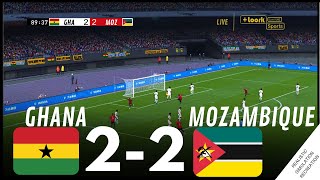 AFCON2023 Ghana 22 Mozambique  HIGHLIGHTS • Simulation amp Recreation from Video Game [upl. by Acirdna]