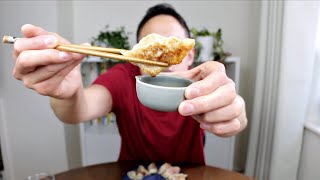 How to make Japanese gyoza dumplings potstickers  餃子ぎょうざ  COOKING WITH CHEF DAI RECIPE [upl. by Aihsoem612]