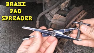 Resetting a Brake Caliper Piston  Pad Spreader Tool [upl. by Demott]