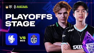 FIL Team Falcons vs OG Esports BO3  BLAST Slam I Playoffs [upl. by Yecam]