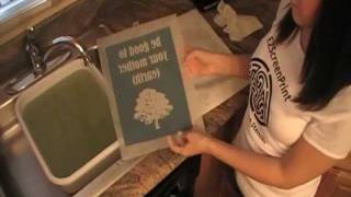 DIY Silk Screen Printing at Home HowTo Make A Stencil  EZScreenPrint Step 1 [upl. by Gemmell]