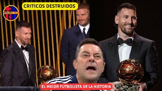 💥 MESSI GANA SU OCTAVO BALÓN DE ORO HACIENDO HISTORIA EN EL FUTBOL CRITICOS QUEDAN DESTRUIDOS ❌ [upl. by Robinia]