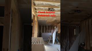 instalacion de drywall sin ayuda construction drywall homeimprovement diy drywalling diy [upl. by Suiramed435]