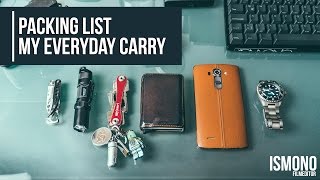 PACKING LIST My Everyday Carry 2016 [upl. by Arraeit]