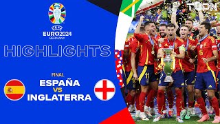 HIGHLIGHTS  España vs Inglaterra  UEFA EURO 2024  Final  TUDN [upl. by Oiziruam]