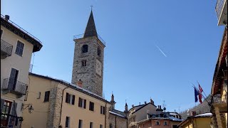 Walking in Limone Piemonte while the church bell rings [upl. by Neyud]