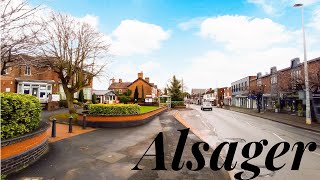 A walk through ALSAGER England 4k [upl. by Epilif]