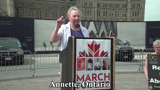 Annettes 2022 March for Life Ottawa Testimony [upl. by Zantos647]