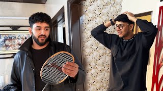 Abhishek Itna mehga badminton racket le aaya 😲 [upl. by Haletky975]