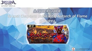 DFFOO GL  Rubicante Autarch of Flame SHINRYU amp Kit Overview [upl. by Aiciruam163]