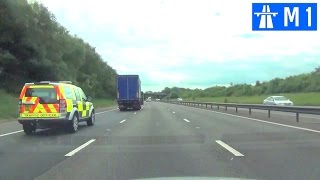 Driving in the UK  M1 Motorway Part 1 [upl. by Meter]