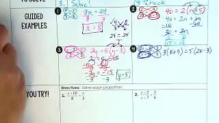 Alg 2 4 Lesson Video Algebraic Proportions [upl. by Teddie]