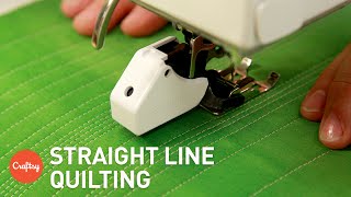 Easiest Method for Straight Line Quilting  Machine Quilting Tutorial with Jacquie Gering [upl. by Elleivad221]