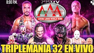 EN VIVO Triplemania 32 CDMX REACCIÓN [upl. by Adiasteb]