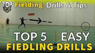 TOP 5 EASY FIELDING CRICKET DRILLS You Can DO ANYWHERE [upl. by Ahsikam]