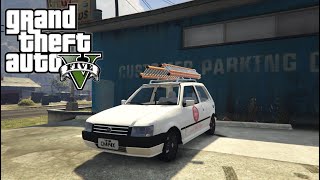 FAZENDO REPARO NA REDE ELÉTRICA DO MONTE CHILIAD COM FIAT UNO DE ESCADA  GTA 5 [upl. by Heady15]