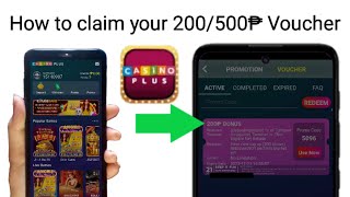 how to claim voucher in Casino Plus  paano makuha ang bonus 200₱ o 500₱ sa CasinoPlus [upl. by Rese125]