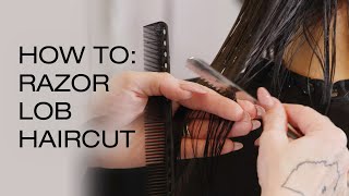 How to Cut a Lob Haircut  Haircutting Tutorial  Kenra Professional [upl. by Betsy587]