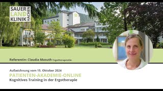 Kognitives Training in der Ergotherapie [upl. by Koppel132]