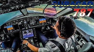 Piloting the Boeing 787 Dreamliner into Curaçao [upl. by Buff815]