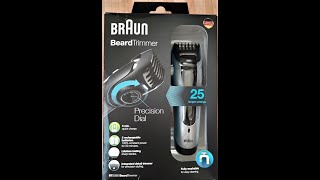 BRAUN Beard Trimmer 25 Length Settings 🧔👍 [upl. by Nylyak]