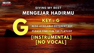 Mengejar hadirmu  GMB  Karaoke Instrumental with lyrics  key of G [upl. by Aelem]