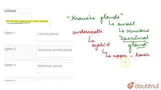 Harderian glands are also called [upl. by Gaye]