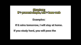 If structure sentence  conditional sentence  with example education learning zubss [upl. by Shotton959]