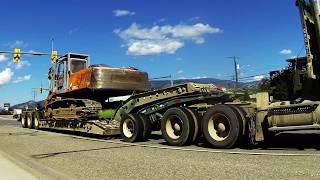 Kenworth T800 Lowboy truck with Liddell drop side rail  Empty [upl. by Candida]