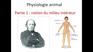 physiologie animale s4  01 notion du milieu intérieur [upl. by Eineg]