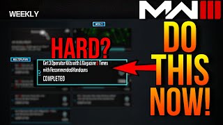 How To Get 3 Kills With 1 Magazine 5 Times With HANDGUNS in MW3 [upl. by Demott]