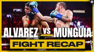 Canelo Alvarez DROPS Jaime Munguia wins in decision to RETAIN TITLE I CBS Sports [upl. by Lilah]