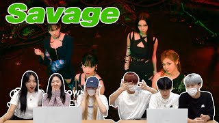 에스파 Savage 뮤비를 보는 남녀 댄서의 반응 차이  aespa ‘Savage MV REACTION [upl. by Elaweda]