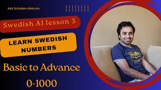 Master Swedish Numbers  Swedish A1 lesson 3  ordinal and cardinal numbers in Swedish  Swedish [upl. by Lemaj309]