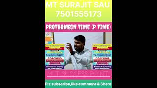 PROTHOMBIN TIME  INR Full Calculatation MLT Success Point 👉 MT SURAJIT SAU।। [upl. by Nolahs]