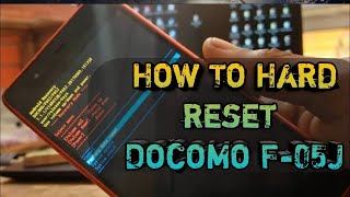 Docomo F05J Hard Reset 100 Granted Tested By GSM SK MASTER UNLOCKER [upl. by Asikal]