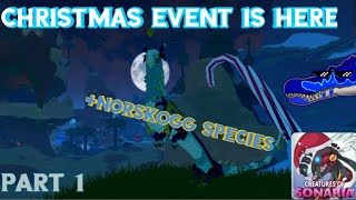 CHRISTMAS EVENTNORSKOGG IS HERE Creature Of Sonaria COS [upl. by Stacey]