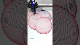 Pen plotter art drawing  Metaball 1 with iDraw H Pen Plotter by UUNA TEK® shorts coding [upl. by Norrahs579]