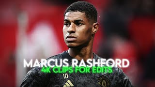 Marcus Rashford • 4k clips for edits [upl. by Ecissej]