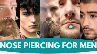 Nose Piercing for men  Cool Mens Nose Piercing Collection Ideas  2023 [upl. by Macdonell]