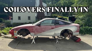 240SX COILOVERS ARE EASY THEY SAID [upl. by Eiknarf]