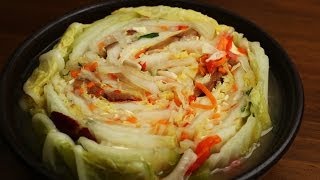 NonSpicy Kimchi White kimchi BaekKimchi 백김치 [upl. by Meingolda]