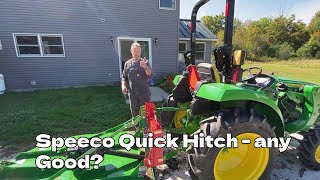 Speeco Quick Hitch from Good Works Tractors  Install and first Impressions [upl. by Bessie933]