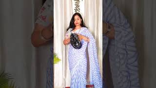 meesho sequins saree shorts meeshosareehaul viral [upl. by Eldwen]