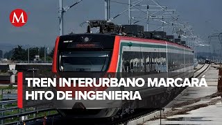 Tren Interurbano MéxicoToluca primer puente ferroviario atirantado curvo en México [upl. by Woodford]