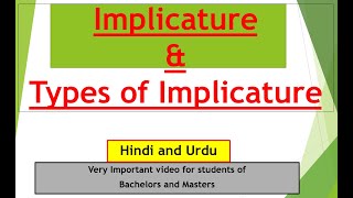 Implicature in Pragmatics  Types of Implicatures  The Cooperative Principle linguistics [upl. by Ielak205]