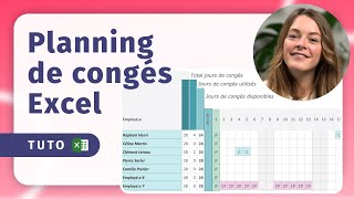 Comment créer le planning de congés de vos salariés sur Excel [upl. by Niasuh93]