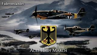 Fictional March of the German Luftwaffe  quotAces High Marchquot [upl. by Ehcsrop128]