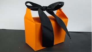 Ribbon Handle Gift Box Easy Gift Wrapping Ideas Quick Gift Wrap Hacks [upl. by Ednutabab]